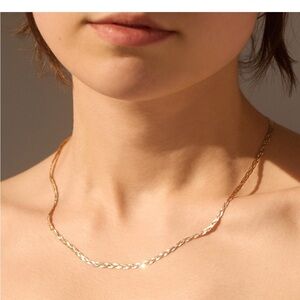 Catbird x Jenny Slate 14k Solid Gold Entwined Braided Chain Collar